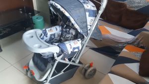 Babeslife 309 Stroller GRAY- Reversible Handle and Reclinable seat