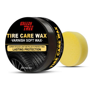 Tire shine wax - UV protectionprevents cracking restores deep black luster and maintains long-lasting shinetire polishing wax