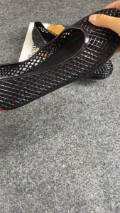 Sandal Selop Slip On Jelly Wanita Motif Jaring Bolong Ujung Bulat 1767