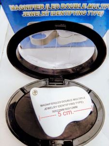 Magnifier  LED Double-multiple กล้องส่องเพชร ส่องพระ วัตถุขนาดเล็ก 2 เลนซ์ กำลังขยาย 30X - 22 mm / 60X - 12 mm
