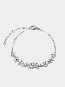 VOYAGE Purple Wisteria Flower Bracelet Womens Elegant Exquisite Friend Ladies Girls Bracelet New Fashion Jewelry