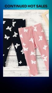 SABELA - Legging Anak Fei / Celana Panjang Lucu Motif Kupu-Kupu