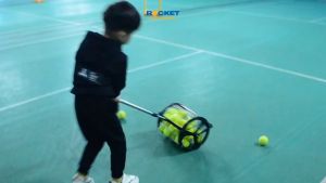 Tennis Ball Collector Pickup Ball 55Balls Capacity Tennis Ball Pickup Hopper Tennis Ball PickerTennis Ball Roller