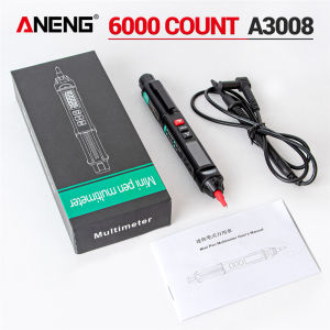 ANENG | 3 in 1 Multimeter Pen Smart NCV Induction Detection Removable Pen Tip 6000 Counts Resistance Multimetro Electrician ANENG A3008