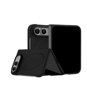 szhaiyu | Luxury Skin Feel Matte Magnetic For Magsafe Wireless Phone Case For iPhone Duo iPhone 18 Fold Shockproof Protect Back Cover
