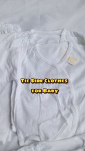 100% Cotton Newborn Baby Clothes Short Sleeves Baru  baruan Tie Side for 0-6 mos Girls and Boys | Bliss baby stuff
