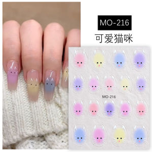Internet Celebrity Simple Chanel Style Nail Art Stickers Sweet Cool Girl Black Five Faces New Arrival Camellia Nail Sticker Decorations