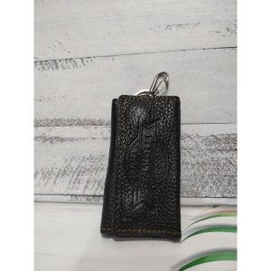 Gantungan kunci stnk motor dan mobil hilmas bahan kulit sapi