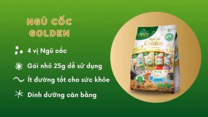 Ngũ Cốc Golden (Variety Pack) Xuân An [ít đường] Túi 400G {25g*16 gói}