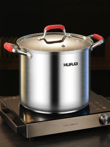 HUAJIDA | Large Thickened Stainless Steel Soup Pot