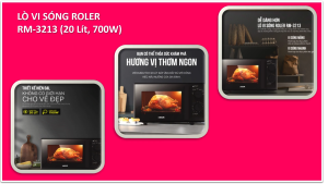 Lò vi sóng cơ 20L Roler RM-3213 Công Suất Tiêu Thụ 1100W Nấu Hâm Nóng Rã Đông - Lazada