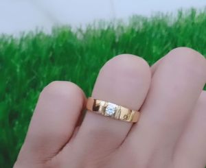 Cincin rings mp 1 / wedding rings mp / cincin perak asli silver 925 lapis emas / cincin fashion pria & wanita