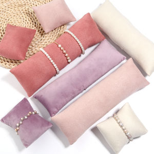 1 Set Gold Velvet Jewelry Display Pillows Bracelet Watch Display Bangle Cushion Holder For Jewelry Photography Shop Display