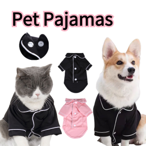 Pet Pajamas Fashion Dog Breathable Soft Sleepwear Comfortable Puppy Cat Shirt Pet Clothes