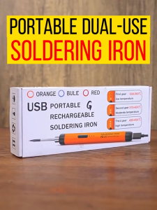 Wireless Soldering Iron 15W Portable Charging Electric Soldering Iron Welding Repair Mini Home Use 3 in 1 Up to 180°C-450°C Quick Heating 15 Seconds Digital Display Recommended 30-Day Trial