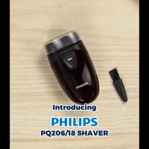 [New Model] PHILIPS PQ206 Shaver with Close Cut System Self-shapening Blades & Battery Powered for Beard