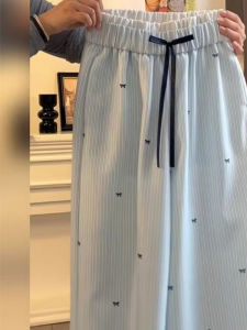 Loose Casual Pants Womens New Winter Design Wide Leg Sports Sweatpants Long Pants Stripe Pattern Comfortable Lazy Style