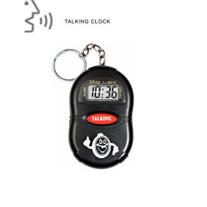A Talking Clock that Speaking the Time. Digital Alarm Clock for the Blind Elders or Children. Time Reporting and Hourly Chime
