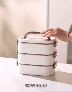 【COD】304 กล่องข้าวสเตนเลส กล่องอาหารพกพา รักษาฉนวนกันความร้อน ล็อคความสดใหม่ กล่องใส่อาหารสแตนเลส วัสดุฟู้ดเกรด ปลอดภัย