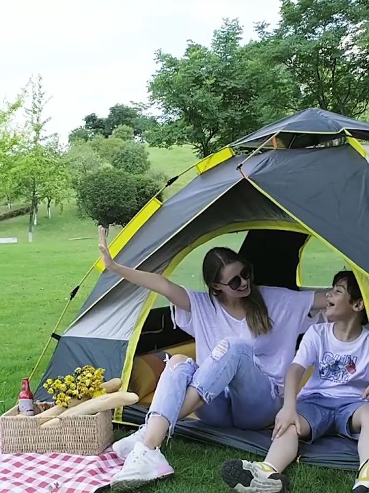 Tenda Camping Kemping Lipat Portable Outdoor Indoor Kapasitas 2-3 Orang
