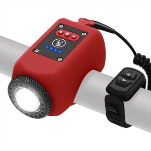 Bicycle Electric Horns Light Mountain Bike Front Lamp Electronic Horns Bell for Night Riding Easy to Install Bicycle Accessories