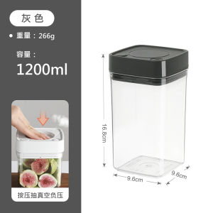 Food Grade Pressurized Vacuum Sealed Coffee Bean Storage Jar Moisture Proof Tea Leaf Storage Canister Kitchen Storage Container