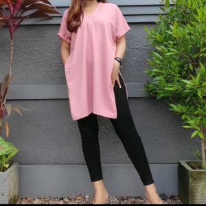 Long Square Nagita / Long Nagita Square Crincle Air Flow / Atasan Wanita Model Nagita Bahan Crinkle Airflow Premium / Midi Dres Kringkel Krinkel Terbaru 2023 Banyak Pilihan Warna V Neck Katun Polos