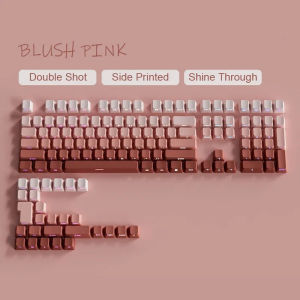 2026 New Black Side Keycaps Shine Through OEM Profile PBT Double Shot Keycap 75% Backlit Keycaps For Gamer Mechanical Keyboard