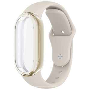 Ốp Lưng Toàn Diện Kèm Dây Đeo Silicon Và Miếng Dán Bảo Vệ Màn Hình TPU Cho Xiaomi Mi Band 10 9 8 - Dây Đeo Đồng Hồ Bảo Vệ Dành Cho Cả Nam Và Nữ