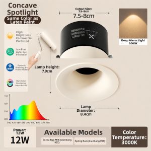 SIMCNC | Anti-dazzle Recessed Downlight For Living Room Use