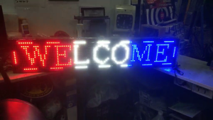 100X20 cm RGB LED Scrolling Sign Wi-Fi Controlled Programmable Display for Custom Messages