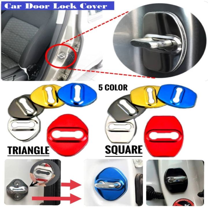 1PC Nissan Car Door Lock Cover Door Lock Protector Alloy Door Lock