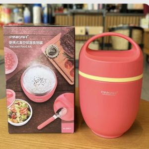 Pinkah Japanese Style Stainless Steel Vacuum Insulated Lunch Box 316 Double Layer Portable Bento Box for Students And Office Workers