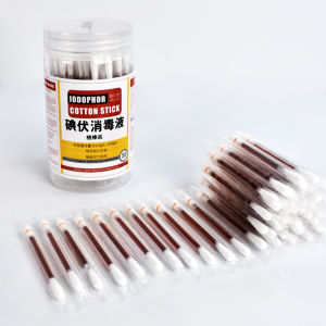 Portable Disposable Cotton Swabs Iodine Solution Alcohol Solution Baby Disinfectant Liquid Cotton Swabs for Home Use