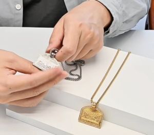 Kemstone The Last Supper Stainless Steel Necklace Mens Hip Hop Zircon Pendant Necklace Jewelry