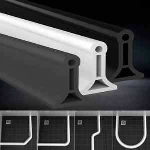 NEW Self-Adhesive Silicone Bendable Water Retaining Strip Shower Water Barrier Highl for Bathroom Separation Shower Accessories