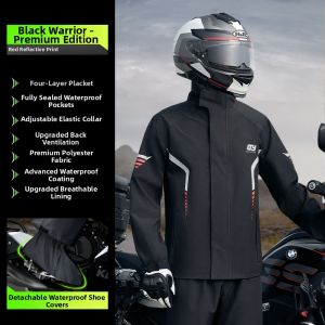 QUANYAN | Rainproof Motorcycle Riding Suit Adult Mens Separate Suit