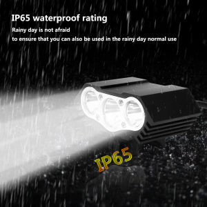 1Set Bicycle Light L2 Bike Front Light USB 6400mAh Battery Cycling Lamp Lantern MTB Waterproof Lighting Bike Accessories