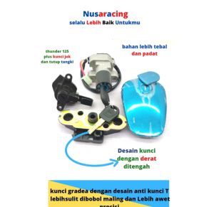 KUNCI KONTAK THUNDER 125 SET PLUS KUNCI JOK DAN TUTUP TANGKI ANTI MALING PRESISI DAN KUNCI LEBIH KUAT TOKAIDO JAPAN