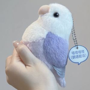 Adorable Soft Plush Bird Toy Doll Backpack Pendant Decor Super Cute Mascot Keychain Cozy Cuddly Stuffed Animal Gear Accessory