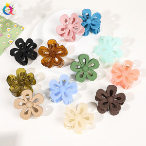 Matte Shark Hair Clip Jelly Flower Hair Grips Bun Maker High End Hair Accessories Fashionable Hair Decorations Cross-Border