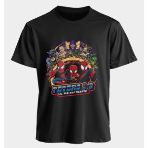 Marvel Mens and Womens T-shirts - Spider-Man Summer American Spring and Autumn New Loose Punk Harajuku Y2k Basic Short Sleeves