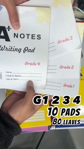 10pas Pad Paper Grade 1 2 3 4 A4 Intermediate Lengthwise and Crosswise 80Leaves