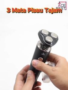 ACEBST Shaver Elektrik Portable Razor Suit / Alat Cukur Kumis Jenggot 3 Mata Pisau GFPX-8803