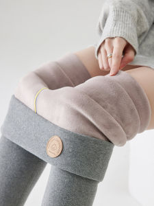Womens Fleece Lined Extra Thick Winter Leggings High Waist Long Pants Cotton Polyester Blend Warm Trousers for Autumn And Winter