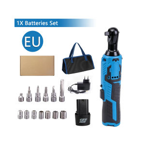 【2026 New】12V Cordless Ratchet Wrench 50N.m 3/8" Square Drive 0-250rpm Variable Speed Forward Reverse for Auto Repair