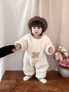 Fleece-lined Thick Infant Onesie