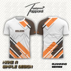 Jersey Running Kaos Olahraga Lari Pria Lengan Pendek Dryfit fullprint