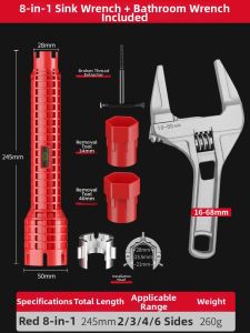 DELIXI | Multifunctional 8-in-1 Wrench for Faucet Installation
