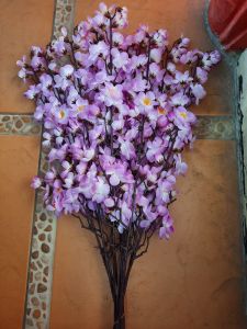 bunga sakura artificial lusinan 12batang Bunga sakura Dekorasi imlek